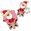 Santa Claus mascot the event activity. Christmas Character Desig