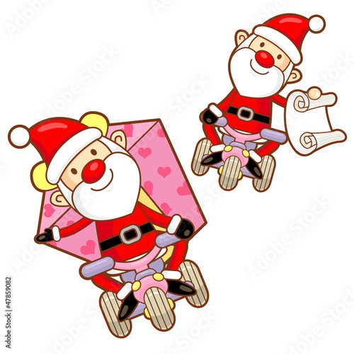 Vector: Santa Claus mascot the event activity. Christmas Character Desig Santa Claus mascot the event activity. Christmas Character Desig