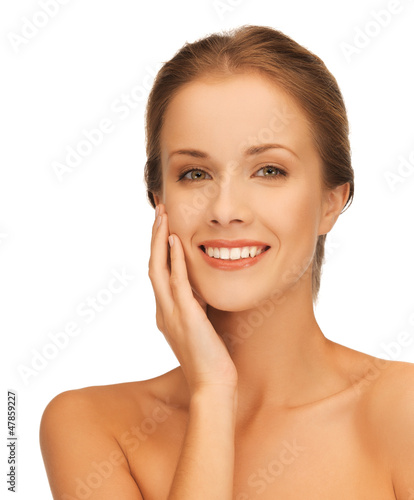 Photo: face and hands of beautiful woman face and hands of beautiful woman