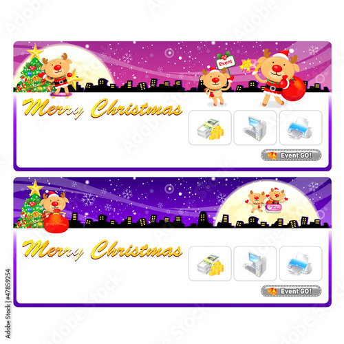 Vector: Santa Claus Mascot using a variety of banner designs. Christmas Santa Claus Mascot using a variety of banner designs. Christmas