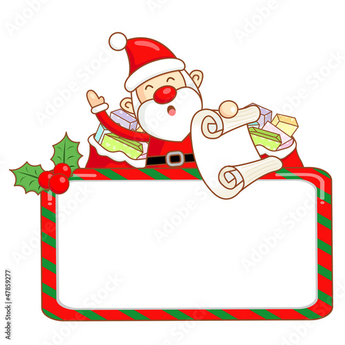 Vector: Santa Claus mascot the event activity. Christmas Character Desig Santa Claus mascot the event activity. Christmas Character Desig