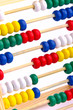 Abacus toy for child isolated on white background