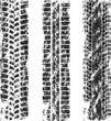 Tire tracks grunge