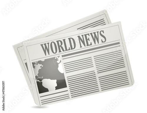 Illustration: Global news concept Global news concept