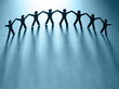 Group of people holding hands. Teamwork concept