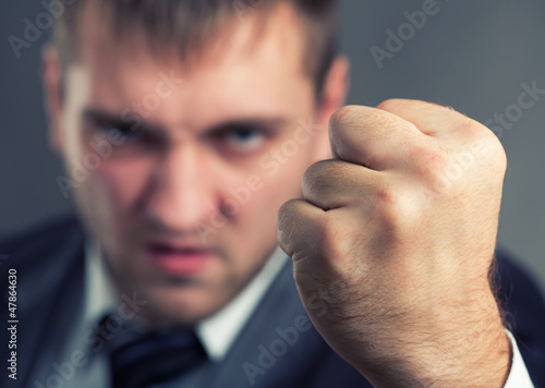 Photo: Angry businessman Angry businessman