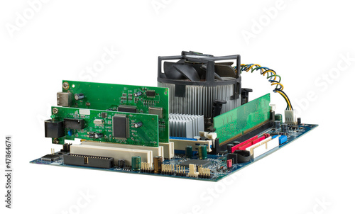 Photo: Computer system mainboard Computer system mainboard