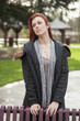 Young Woman with Beautiful Auburn Hair