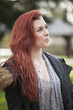 Young Woman with Beautiful Auburn Hair