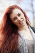 Young Woman with Beautiful Auburn Hair