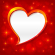 Vector: Vector golden frame greeting card on shining background Vector golden frame greeting card on shining background