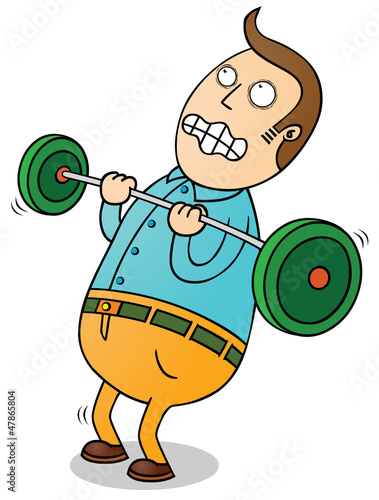 Vector: weight lifting weight lifting