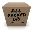 All Packed Up Cardboard Box Moving Relocation