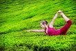 Yoga on tea plantations