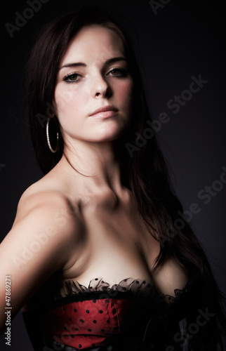 Photo: Red Lingerie Woman Red Lingerie Woman