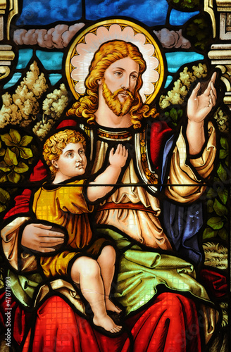 Photo: Quebec, stained glass window of Chalmers Wesley united church Quebec, stained glass window of Chalmers Wesley united church