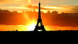 Video: France Eiffel tower sunrise France Eiffel tower sunrise