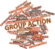 Word cloud for Group action