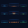 Vector Colourful Space Buttons
