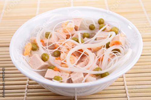 Photo: chinese soup with tofu chinese soup with tofu