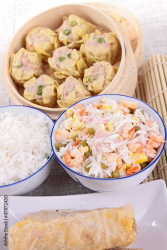 Photo: assortment of asia food assortment of asia food