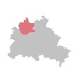 Reinickendorf - Serie: Pixelkarte Berliner Stadtteile