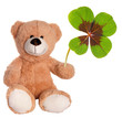 Teddy mit Glücksklee