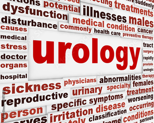Illustration: Urology medical message background Urology medical message background