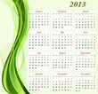 Vector: Calendar 2013 USA version Calendar 2013 USA version