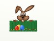 Illustration: osterhase mit eiern osterhase mit eiern
