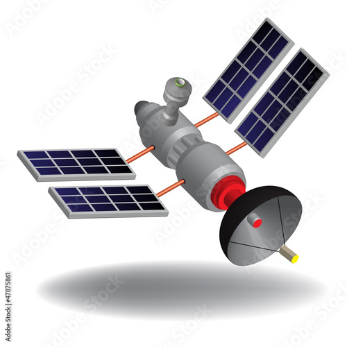Vector: High tech satellite High tech satellite