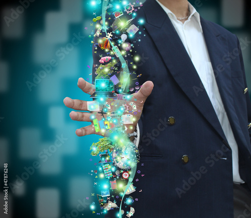 Photo: Man holding object Man holding object
