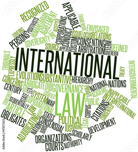 Illustration: Word cloud for International law Word cloud for International law