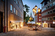 Foto: Fussgängerzone Nürnberg am Abend, Deutschland Fussgängerzone Nürnberg am Abend, Deutschland