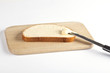 Scheibe Weißbrot mit Butter