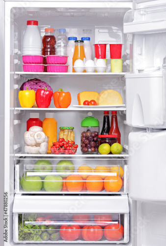 Photo: Fridge full of healthy products Fridge full of healthy products