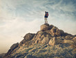 Traveler on a Rock