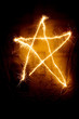 Sparkler frame on black background