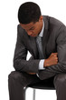 Businessman waiting patiently