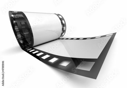 Illustration: Kleine Filmrolle - Weiß Schwarz 3 Kleine Filmrolle - Weiß Schwarz 3