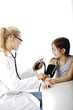 Photo: Little girl with the doctor Little girl with the doctor