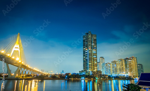 Photo: Bangkok River Night Bangkok River Night