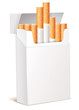 Cigarette pack 3d. Isolated on white background