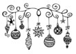 Illustration: Christmas Ornaments Sketch Christmas Ornaments Sketch