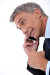 man with mobile phone