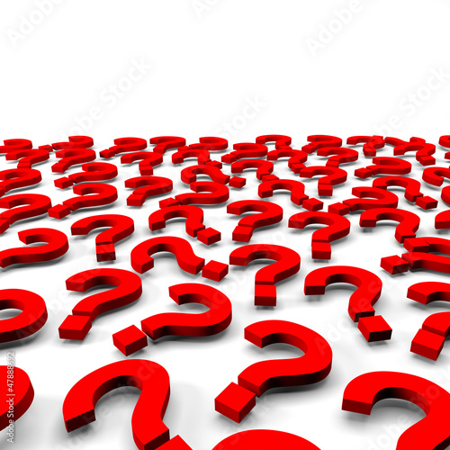 Illustration: Many questions Many questions