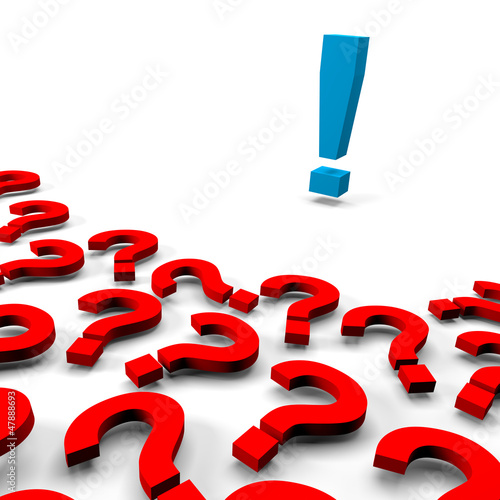 Illustration: Many questions, one answer Many questions, one answer