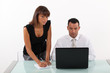 business duo at work
