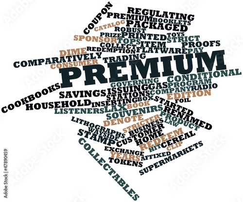 Illustration: Word cloud for Premium Word cloud for Premium
