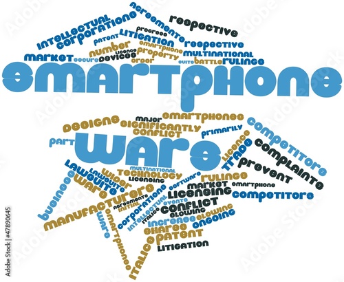 Illustration: Word cloud for Smartphone wars Word cloud for Smartphone wars